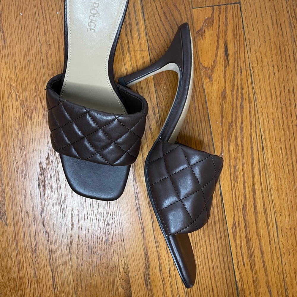 Villa Rouge Quilted Mules - Picture 3 of 5